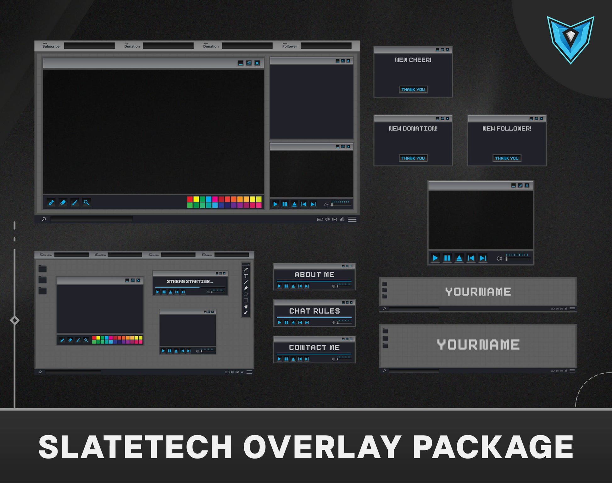 twitch overlay, schedule template, Stream Schedule