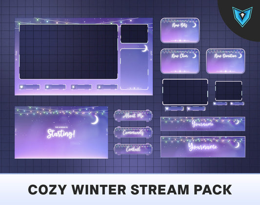 stream layout,lofi stream package,cozy stream overlay,full stream package