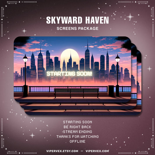 Cozy Animated Twitch Screens Cozy City