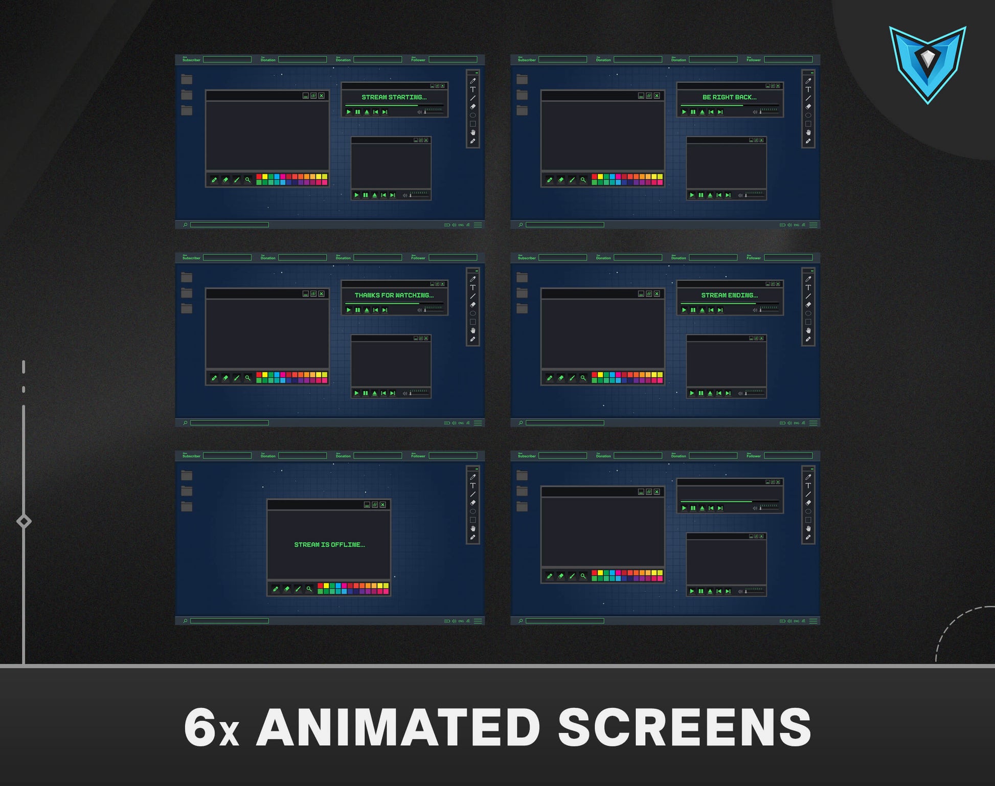 starting soon screen twitch free, twitch overlay