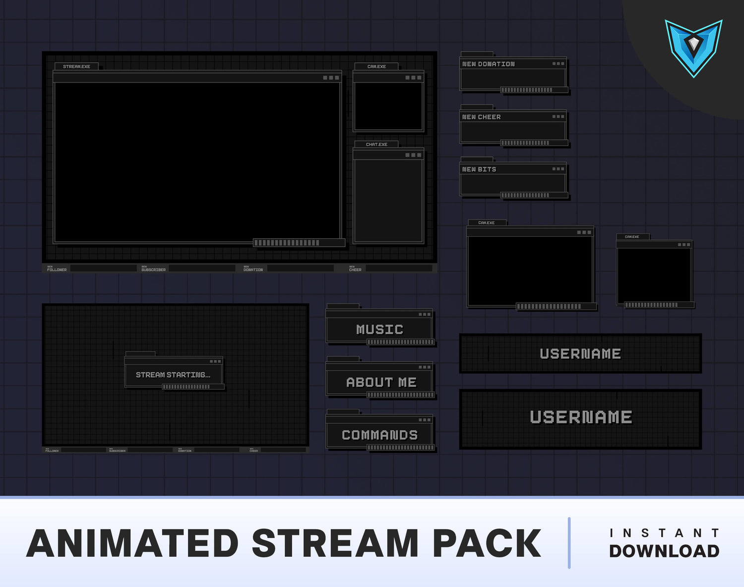 Pixel Art Stream Assets