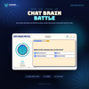 Co-op chat game widget on a stream, the glowing Brain Core with its fill, round ring and rank orbit