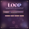 Twitch social bar widget showing a rotating info bar with a flowing gradient