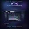Twitch Widget, Animated Stream Overlay, Profile Panel, Goal Bars, OBS Streamlabs StreamElements, Streamer VTuber