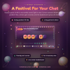 Overview of the word game widget: six games, hints, podium and records
