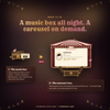 Animated Twitch Overlay Music Box Carousel Stream Widget Cute Goal Tracker OBS StreamElements Streamlabs