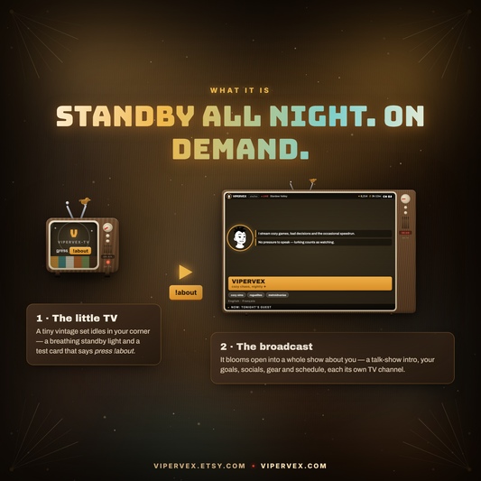 Twitch Info Panel Widget interactive Twitch widget preview, view 2