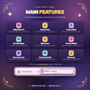 Feature breakdown of the daily check-in and stamp collection system