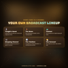 Twitch Info Panel Widget, Animated Stream Overlay, Goal Bar, Socials, Schedule, OBS Streamlabs