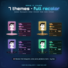 Theme and colour customisation with eleven independent colour pickers
