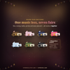 Animated Twitch Overlay Music Box Carousel Stream Widget Cute Goal Tracker OBS StreamElements Streamlabs