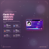 Cards auto-issued on subs, resubs, gift subs, follows, raids and a viewer's first chat