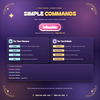 The renameable check-in chat command and its options