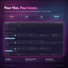 StreamElements setup showing the HTML, CSS, JS and Fields files with the settings form