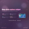 Importing the four StreamElements files into a Custom Widget for the ID card overlay