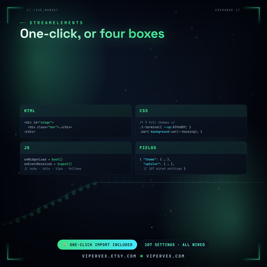 The StreamElements build, which also unlocks tips and revenue stats