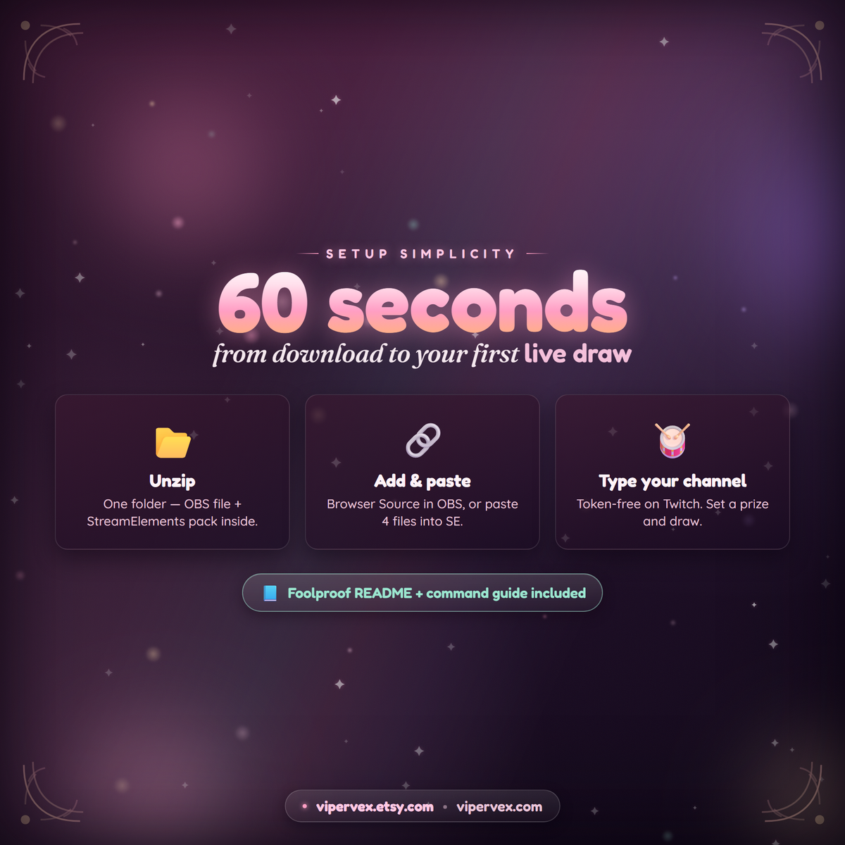Simple setup: add the source, open the gear, set your prize and keyword