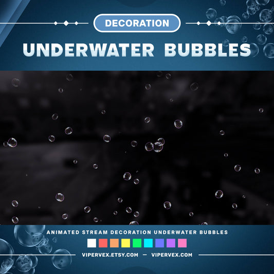 Animated Stream Decoration Underwater Bubbles