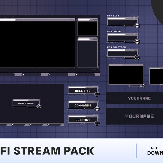 obs stream overlay free, stream layout template, starting soon screen twitch free