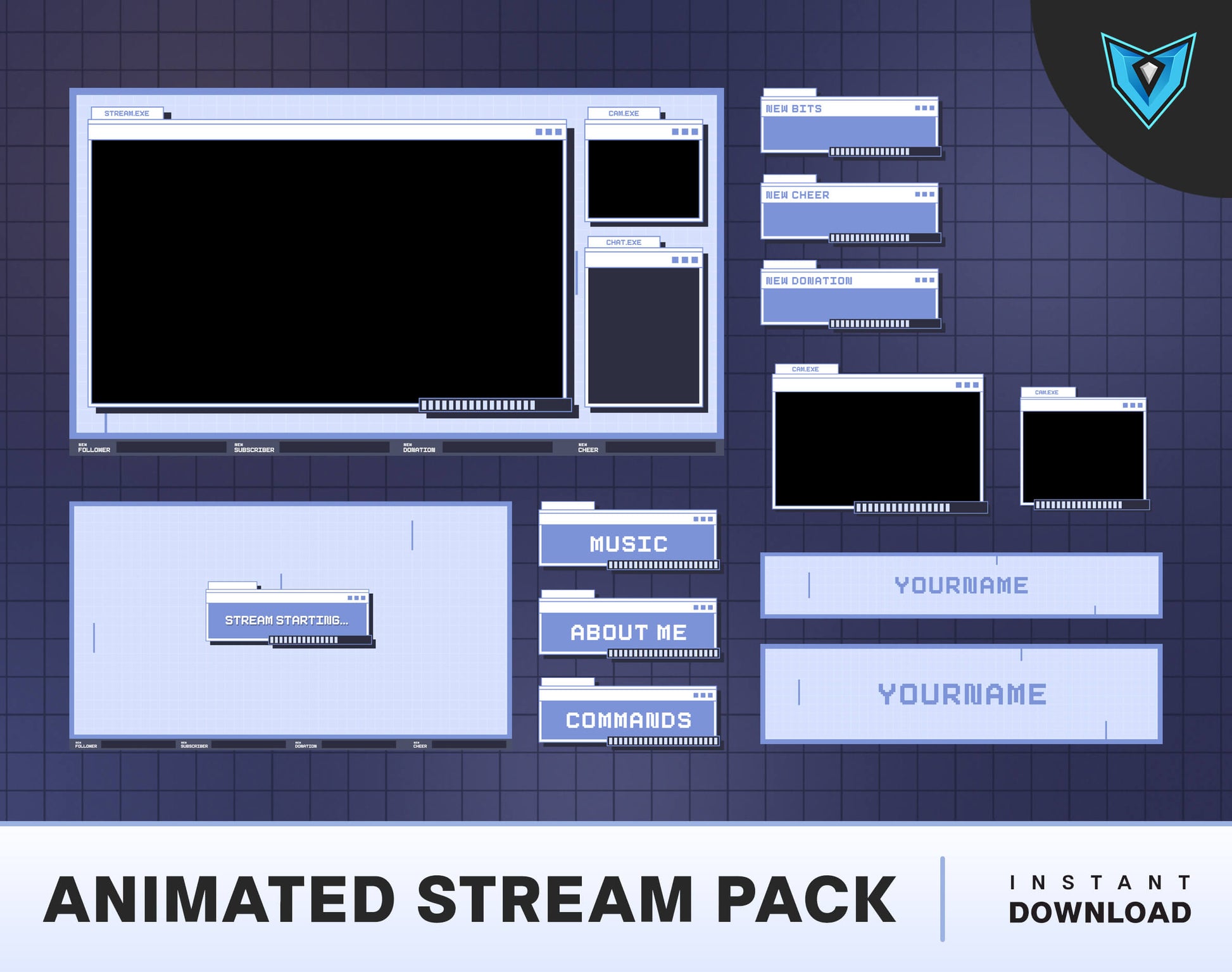 obs stream overlay free, stream layout template