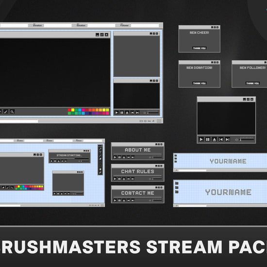 stream overlay template, stream layout, facecam overlay