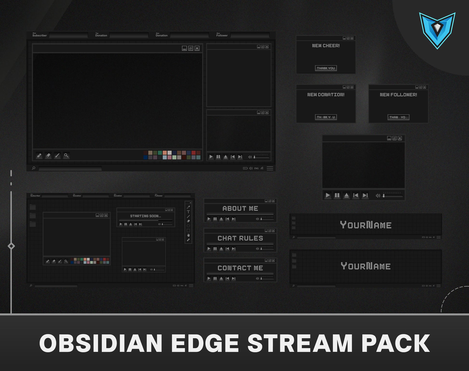 stream layout,lofi stream package,cozy stream overlay