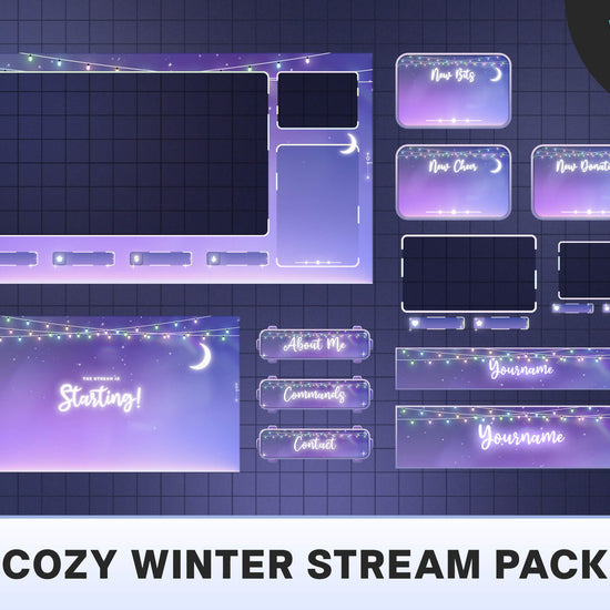 stream layout,lofi stream package,cozy stream overlay,full stream package