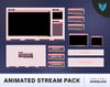 cute Pink twitch overlay pack