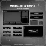 Minimalist & Simple Black Stream Package