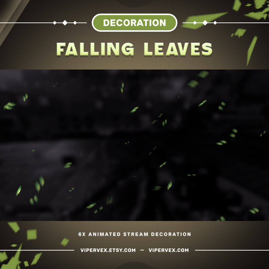 Falling Leaves Stream Decoration