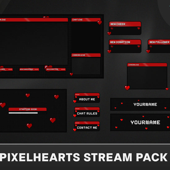 full stream package,Twitch Overlay,Stream Overlay	vtuber stream pack