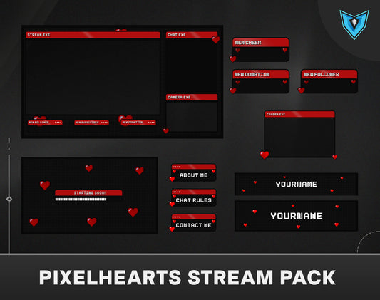 full stream package,Twitch Overlay,Stream Overlay	vtuber stream pack