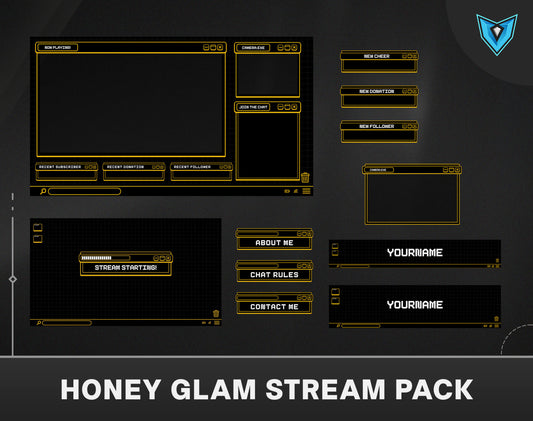 Blue Animated Twitch Pack | Streamer Package Blue | Cozy Twitch Overlays | Minimal Twitch Scene