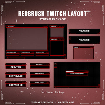 RedBrush Twitch Layout Package