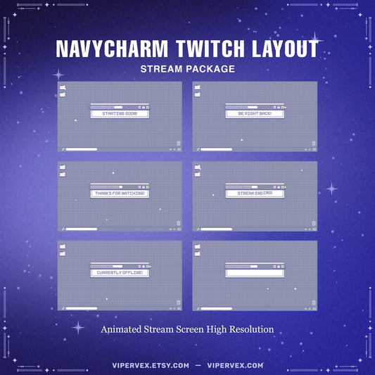 Blue NavyCharm Stream Package