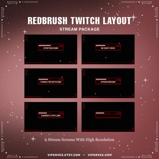 RedBrush Twitch Layout Package