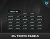 twitch starting soon screen, twitch chat overlays, webcam overlay