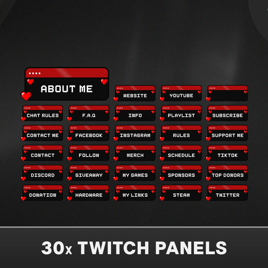 twitch overlay cottagecore, twitch overlay dark, twitch overlay kawaii