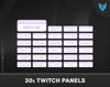 stream package, twitch overlay, schedule template, Stream Schedule