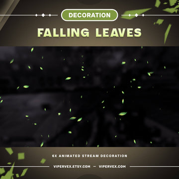 Falling Leaves Stream Decoration