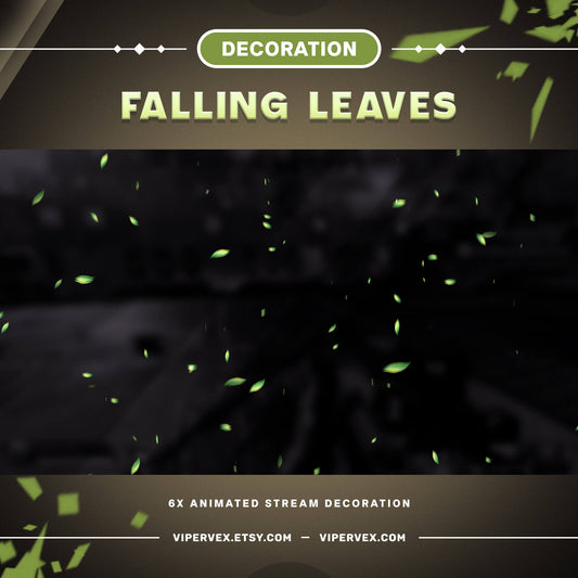 Falling Leaves Stream Decoration