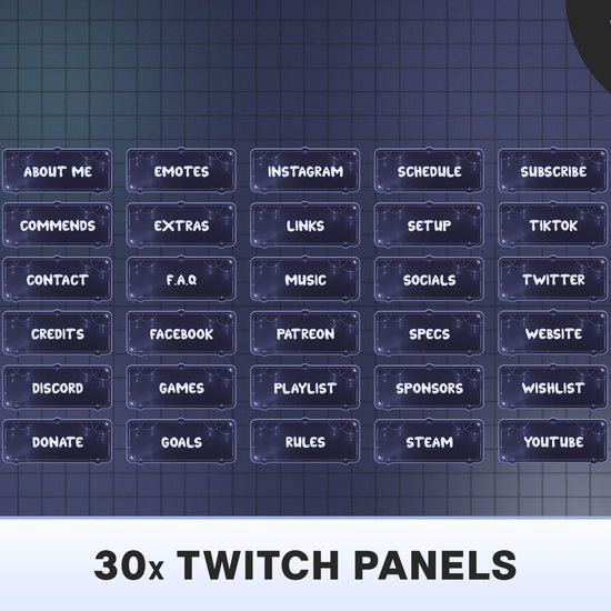 twitch overlay kawaii, twitch overlay purple,