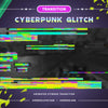 Cyberpunk Stinger Transition Glitch Digital With Sound, Vtuber Stinger Transition, Transition OBS, Stinger Twitch