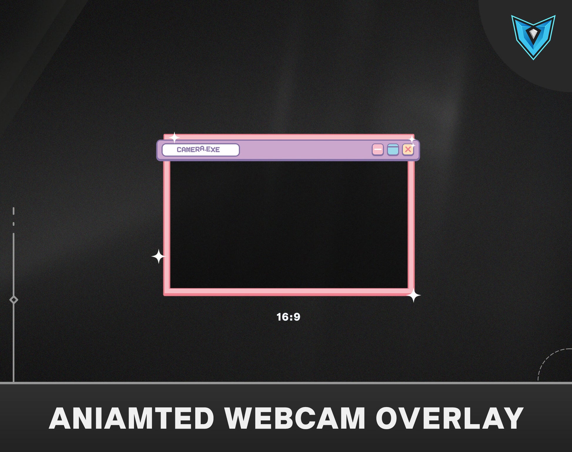 ANIMATED Twitch Overlay Stream Package: Lo-fi Vibe Aesthetic 