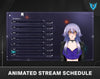 stream package, twitch overlay, schedule template, Stream Schedule