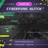 Cyberpunk Stinger Transition Glitch Digital With Sound, Vtuber Stinger Transition, Transition OBS, Stinger Twitch