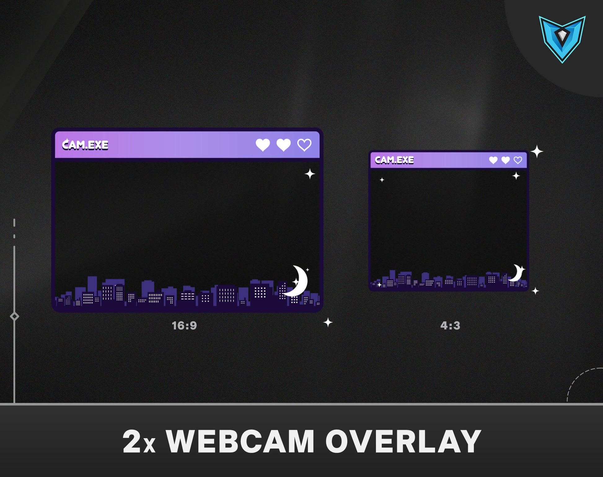 facecam border, webcam frame, free stream overlays for obs