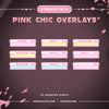 Pink Twitch Overlay Package Animated, Cute Pink Twitch Overlay, Twitch Overlay Kawaii, Minimalist Twitch Overlay, Streaming Graphics