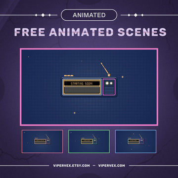 Free Animated Twitch Screens, Starting Soon Screen Twitch, offline twitch screens, brb screen for twitch,