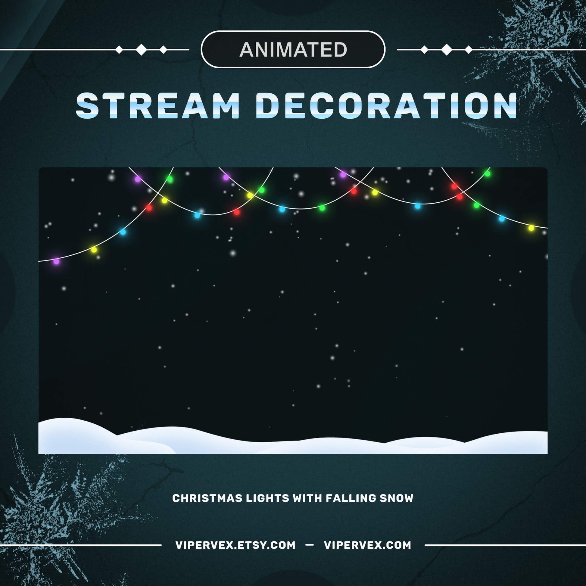 Christmas Twitch Overlay and Alerts Package for OBS and Streamlabs